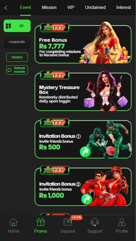 Promotions and Bonuses